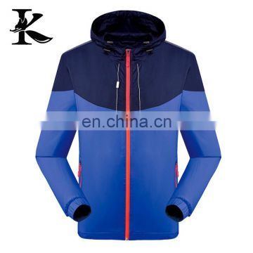 Men's sport cool windbreaker jacket earphone reflective jacket