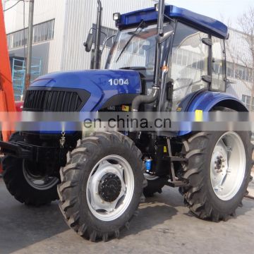 4wd EPA engine AC 100hp farm tractor with front end loader