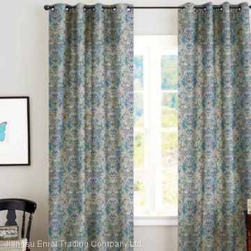 European 100% polyester fabric Jacquard Curtain