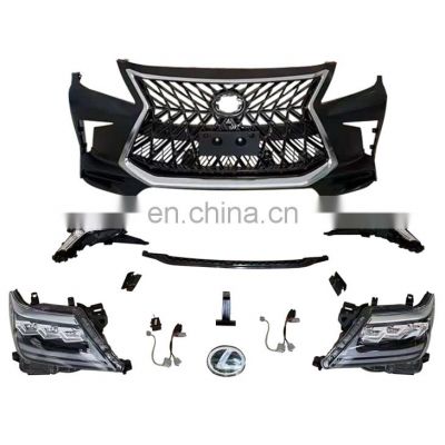 lx570 2015 facelite front TRD grill headlights  fog lamp front bumper accessories  for Toyota lx570 bodykit upgrade