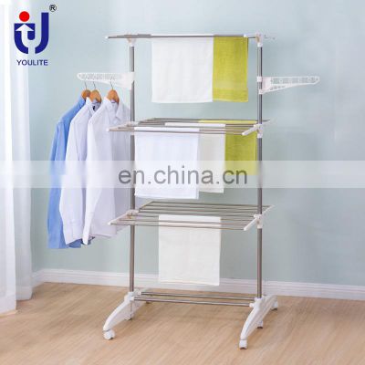 Wholesale indoor clothes drying stainless steel rack foldable