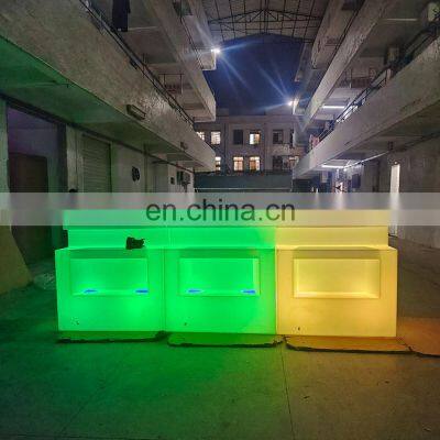 Plastic Durable Waterproof Movable Modern Night Club Bar Furniture Restaurant Nightclub Plastic Portable Bar Counter