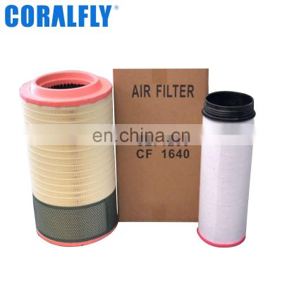 Secondary element air filter CF1640 CF1640/2 CF1640/4 for mann truck