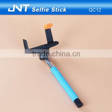wholesale China factory QC12 monopod selfie stick with bluetooth remote shutter