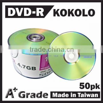 TAIWAN A+ DVDR 16X 4.7GB blank dvd-r made in taiwan products