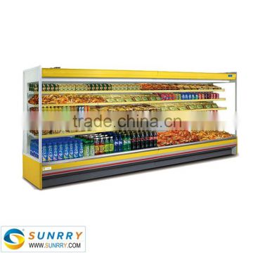 New style upright mini curtain showcase refrigerator for food display in supermarket (SUNRRY SY-SCS2000S)                        
                                                Quality Choice