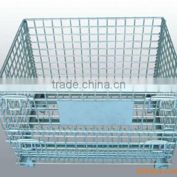 High Quality Steel Wire Mesh Folding Storage Cage