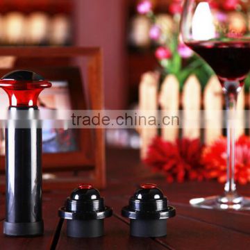 hot red wine vacuum stopper, Unique Wine Decanter Set,Wine Opener Stopper Set for bar use