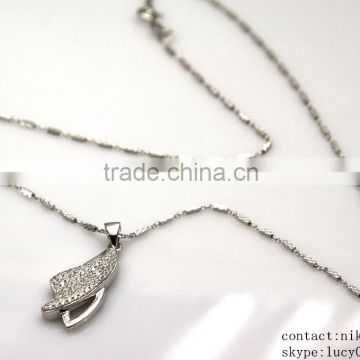 wholesale beads necklace, wonderful pendant necklace, changeable pendant 925 sterling silver necklace