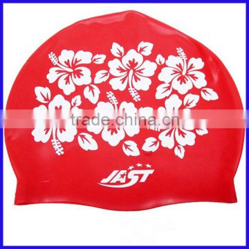 factory made silicone colored swim caps for swimmer