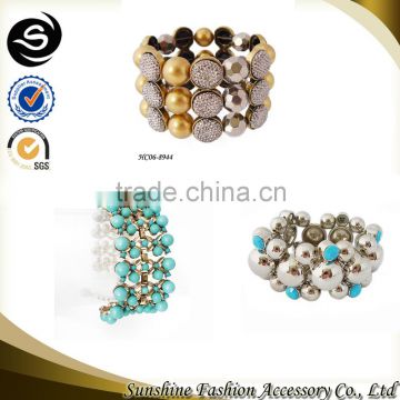 Black beaded bracelet fashion beaded bracelet wholesale acrylic beads