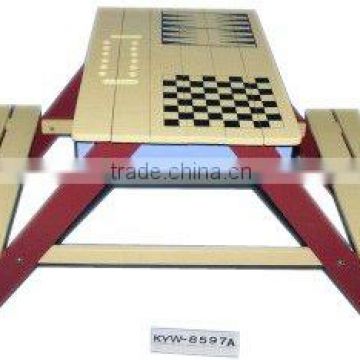 Table and Chair with chess-Children furniture,Garden & Patio,