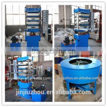 Rubber moulding hydraulic press for making floor mat / rubber floor mat compression moulding machine