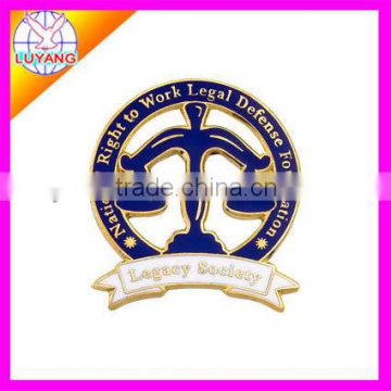 24kt gold plated cloisonne high quality advanced lapel pins LYLP-006