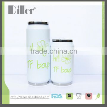 stainless steel thermos cola can tumbler with straw                        
                                                Quality Choice