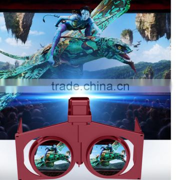 2016 new folder 3D VR foldable mini portable 3D virtual reality glasses folding VR case support 4-6inch phones