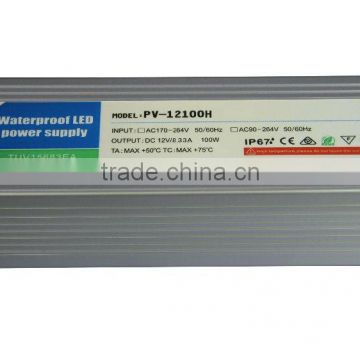 double output switching power supply 100w 24v led driver IP67