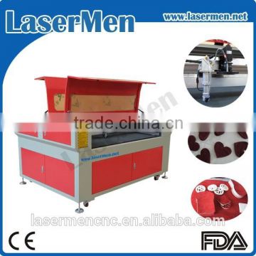 CCD system logo laser cutting machine / 100w laser cutter for cloth LM-1290