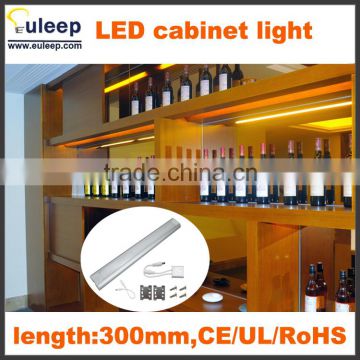 Wall mounted installation,5000-6500k led bar light,Led cabinet light with motion sensor switch hot sell in Japan market, 300mm