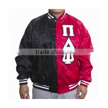 custom satin baseball jackets / custom satin varsity jackets / custom satin letterman jackets