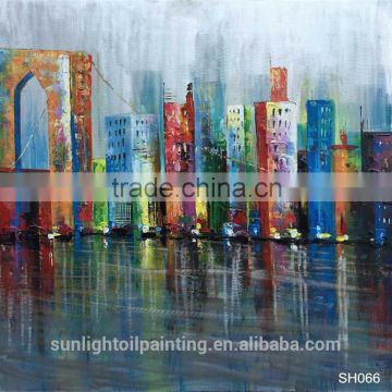 SH066 High Quality Paintings Home Decoration Handmade landscape Canvas Art Wall Oil Painting