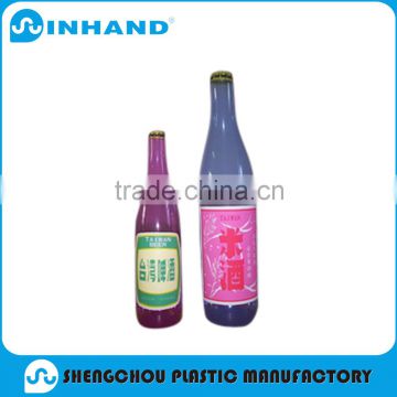 EN71,CE ,Eco-friendly Fashion colorful pvc inflatable beer bottle for kids toy