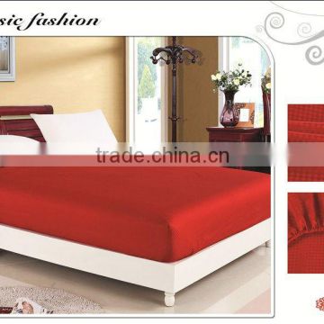 100%cotton solid plain color bed set /fitted set/jacquard bedding set mirofiber