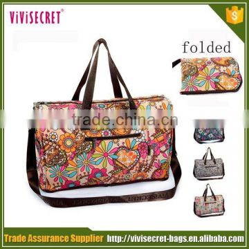 Wholesale price 2016 hot new products fashion ladies travel bag foldable