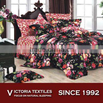 print sheet duvet cover pillowcases bedding sets flower series