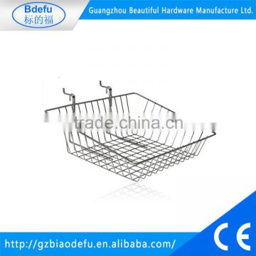 2015 New design low price supermarket square iron wire basket Square iron wire basket