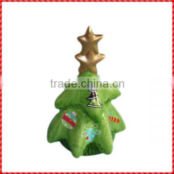 Resin handmade small decorated christmas trees for sale