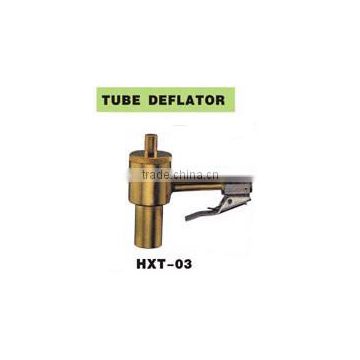 Tube deflator screw-on valves