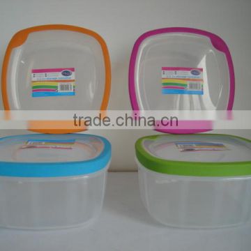 Plastic food storage container TPR seal square 2L #TG-10294