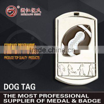 Metal dog tag with 20 years of good quality