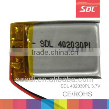 SDL 3.7V 180mAh lipo battery 042030PL