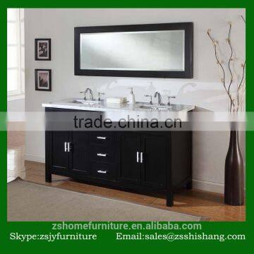 2016 High Quality American Modern Double Sink Bathroom Vanity Canada