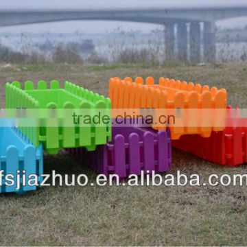 fence plastic pot