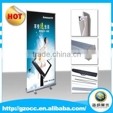 Full Aluminum Roll Up Banner Iron Back Pole roll up banner stand