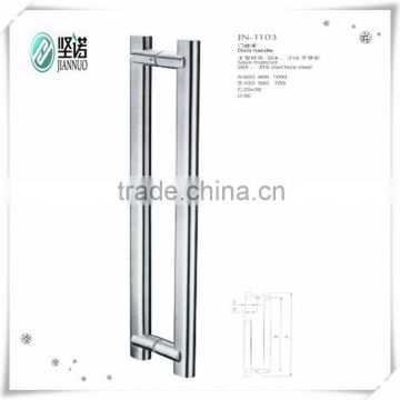 stainless steel glass double sides door handle