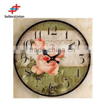New products 2015 high quality MDF decorative wall clock for home decoration MM-16