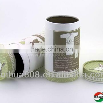 small printed cardboard tube/paper tube/carton tube with lid
