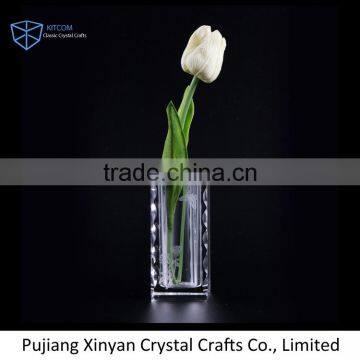 Factory Supply attractive style round crystal vase wholesale