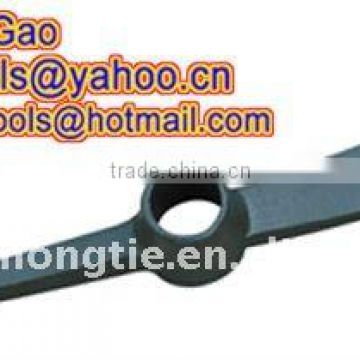OEM orders top quality cheap drop forged hand tools factory P410 Steel Pick Mattock Pickaxe head