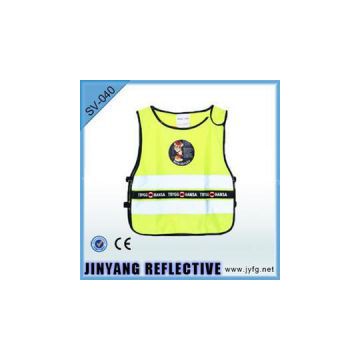 Yellow Reflective Vest With Logo Band