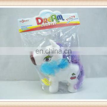 Soft plastic toy horse