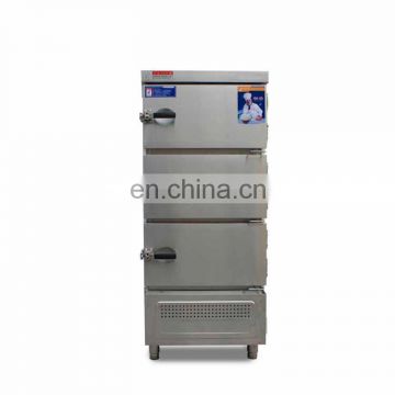 12-basin electric steam rice steaming cart for kitchen equipment