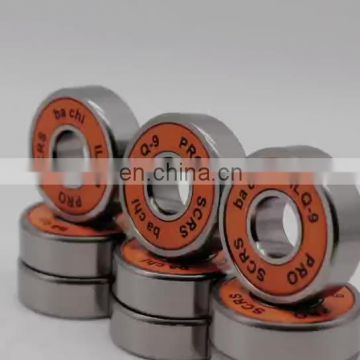 Fast speed no noise 608 six ball bearing for skateboarding use