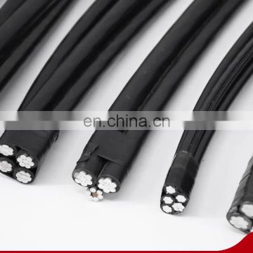 2x16 sqmm aluminum one insulated line and one naked line abc cable