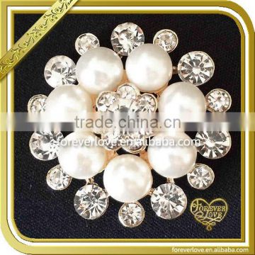 High Quality Imitation pearls sherwani brooch Pin FB031