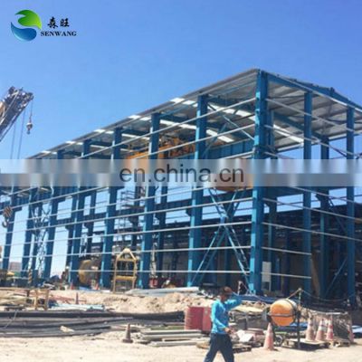 Metal construction prefab large span steel structure warehouse commercial workshop building in China